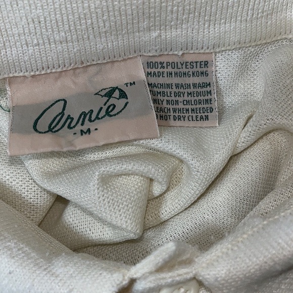 Vintage Arnie~Arnold Palmer Flecked Polo w/Argyle Print~sz M - Picture 5 of 5